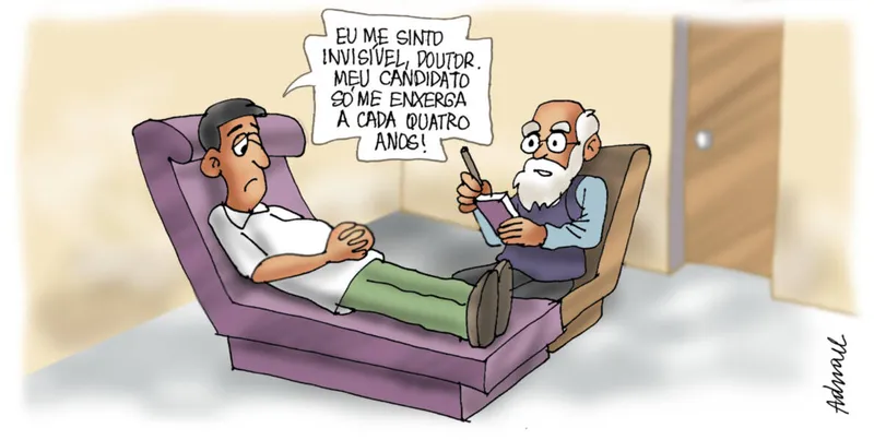 Imagem ilustrativa da imagem Charge de Adnael Silva - 23/09/2022