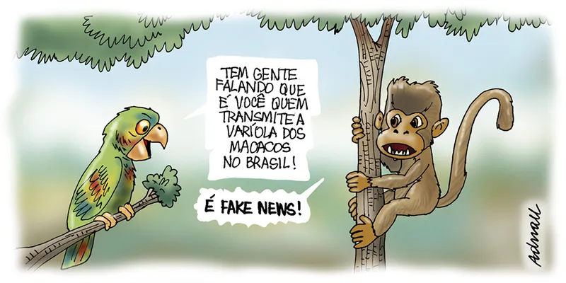 Imagem ilustrativa da imagem Charge de Adnael Silva - 25/08/2022