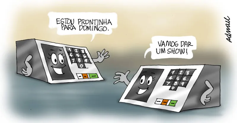 Imagem ilustrativa da imagem Charge de Adnael Silva - 29/09/2022