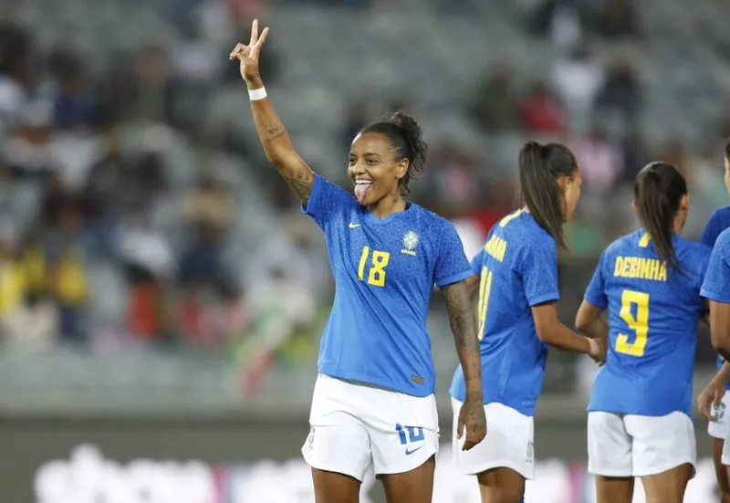 Alagoana Geyse fez um golaço e o Brasil venceu a África do Sul em amistoso nessa sexta (2): 3 a 0