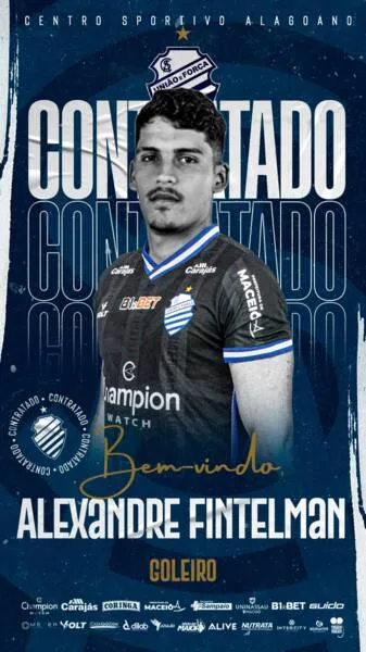 Nas primeiras horas de 2023, Azulão do Mutange confirmou a contratação do goleiro Alexandre Fintelman, ex-Vasco