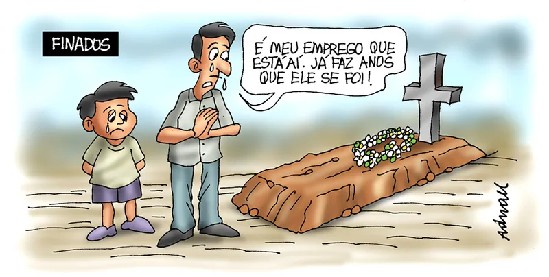 Imagem ilustrativa da imagem Charge de Adnael Silva - 02/11/2022