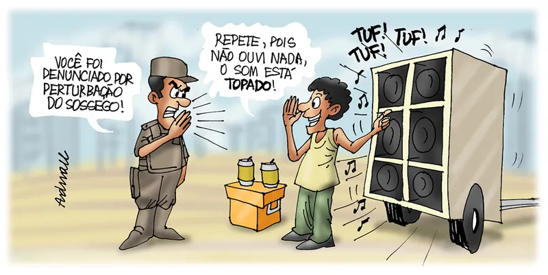 Imagem ilustrativa da imagem Charge de Adnael Silva - 08/02/2023