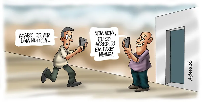 Imagem ilustrativa da imagem Charge de Adnael Silva - 13/10/2022