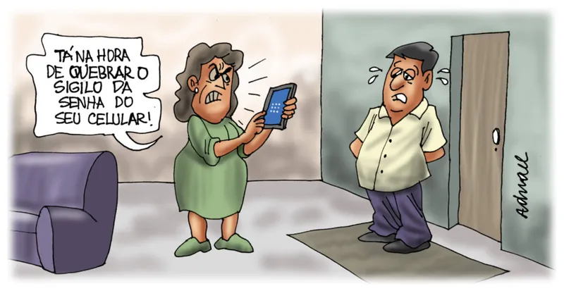 Imagem ilustrativa da imagem Charge de Adnael Silva - 14 e 15/01/2023