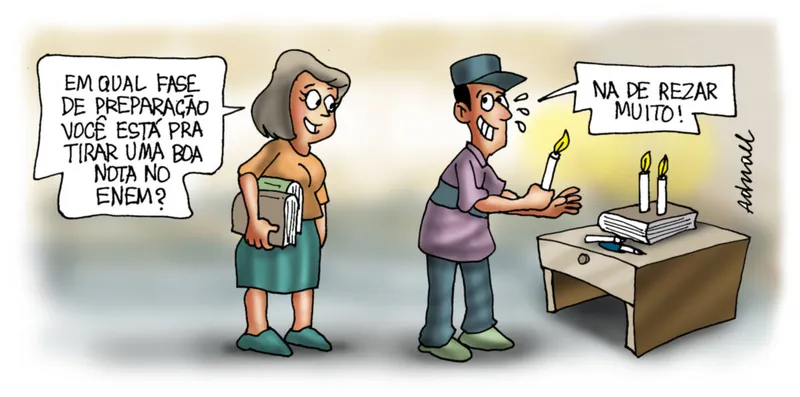 Imagem ilustrativa da imagem Charge de Adnael Silva - 15 e 16/10/2022