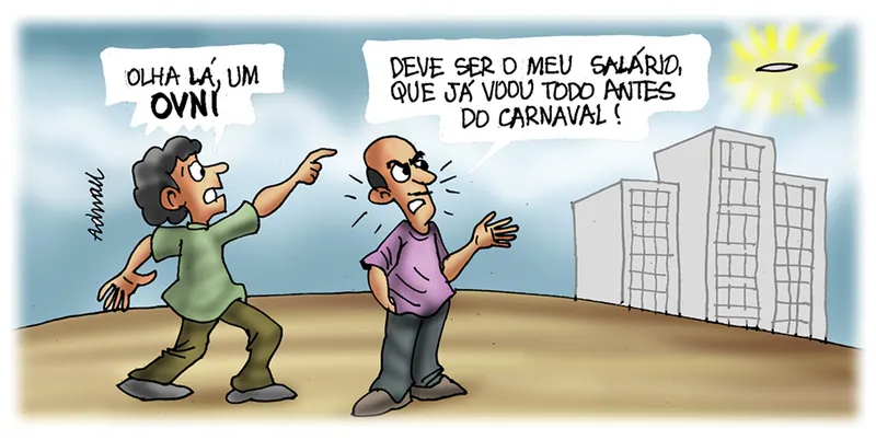 Imagem ilustrativa da imagem Charge de Adnael Silva - 16/02/2023