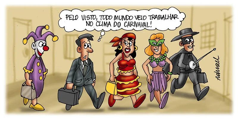 Imagem ilustrativa da imagem Charge de Adnael Silva - 17/02/2023