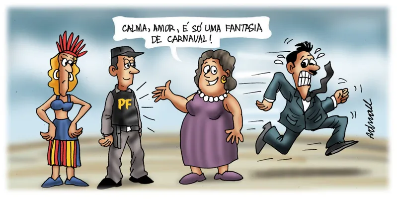 Imagem ilustrativa da imagem Charge de Adnael Silva - 18 e 19/02/2023