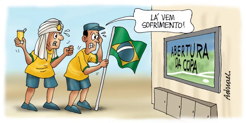 Imagem ilustrativa da imagem Charge de Adnael Silva - 19 e 20/11/2022