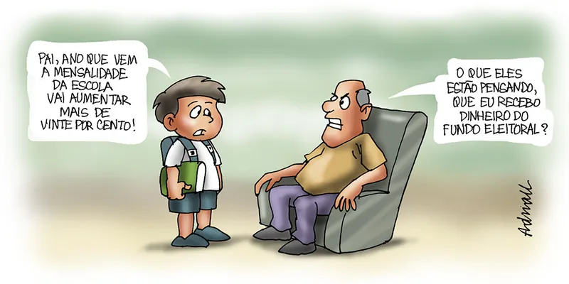 Imagem ilustrativa da imagem Charge de Adnael Silva - 20/10/2022