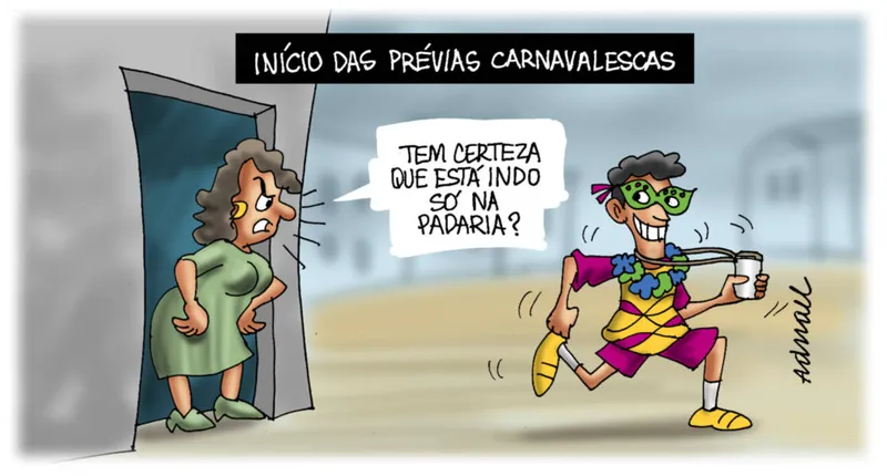 Imagem ilustrativa da imagem Charge de Adnael Silva - 21 e 22/01/2023