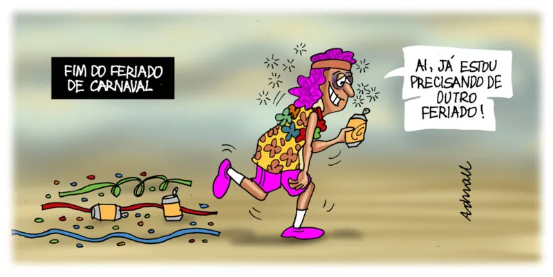 Imagem ilustrativa da imagem Charge de Adnael Silva - 23/02/2023