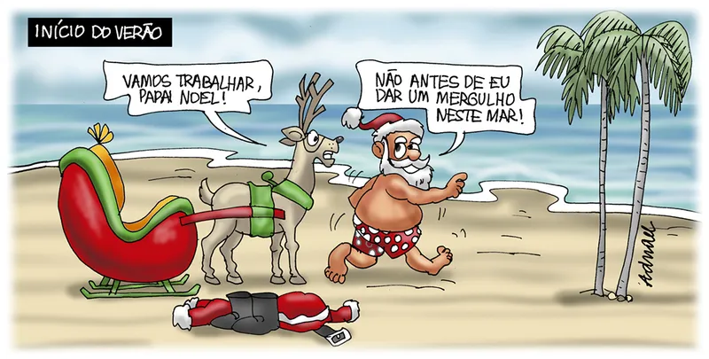Imagem ilustrativa da imagem Charge de Adnael Silva - 23/12/2022