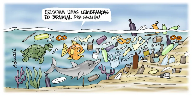 Imagem ilustrativa da imagem Charge de Adnael Silva - 24/02/2023