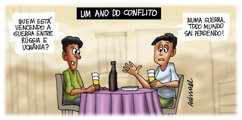 Imagem ilustrativa da imagem Charge de Adnael Silva - 25 e 26/02/2023