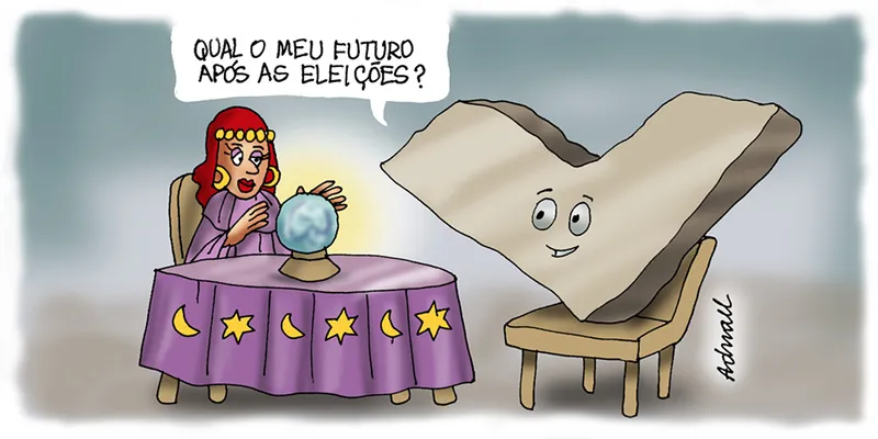 Imagem ilustrativa da imagem Charge de Adnael Silva - 28/10/2022