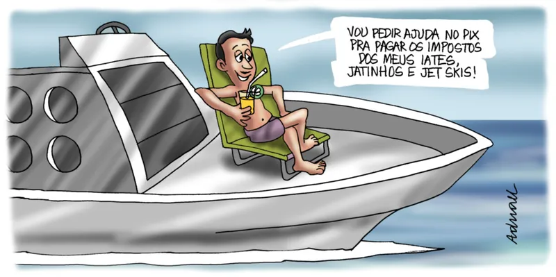 Imagem ilustrativa da imagem Charge de Adnael Silva - 08 e 09/07/2023
