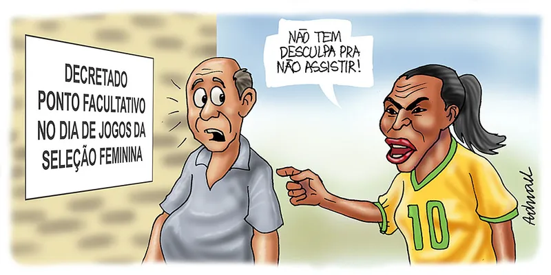 Imagem ilustrativa da imagem Charge de Adnael Silva - 21/07/2023