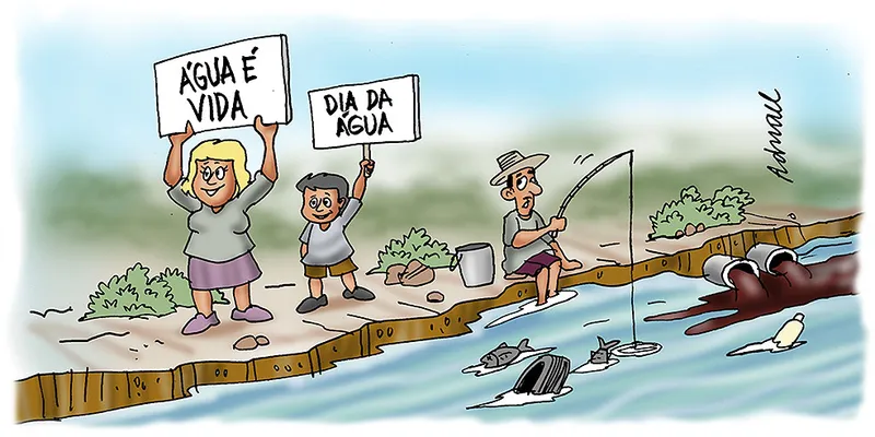 Imagem ilustrativa da imagem Charge de Adnael Silva - 23/03/2023