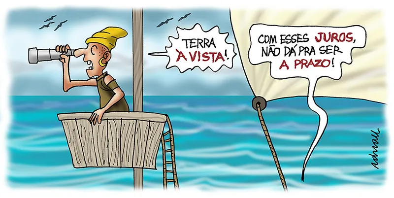 Imagem ilustrativa da imagem Charge de Adnael Silva - 25/04/2023