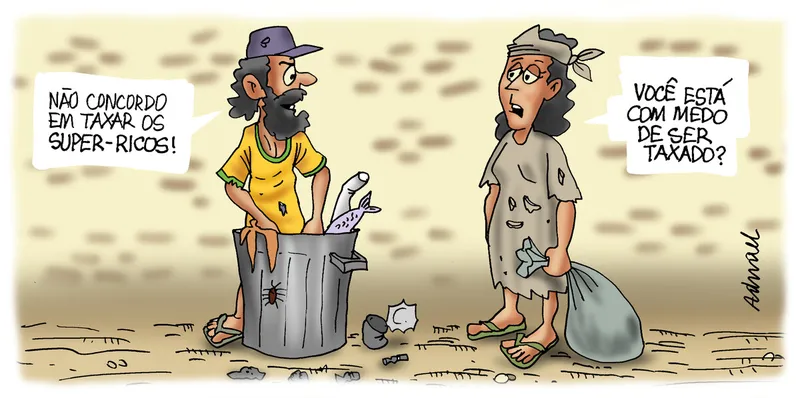 Imagem ilustrativa da imagem Charge de Adnael Silva - 29 e 30/07/2023