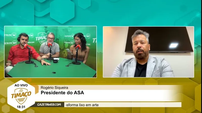 Mandatário alvinegro foi o entrevistado do Bola Quente nessa terça-feira e comentou o momento do Gigante