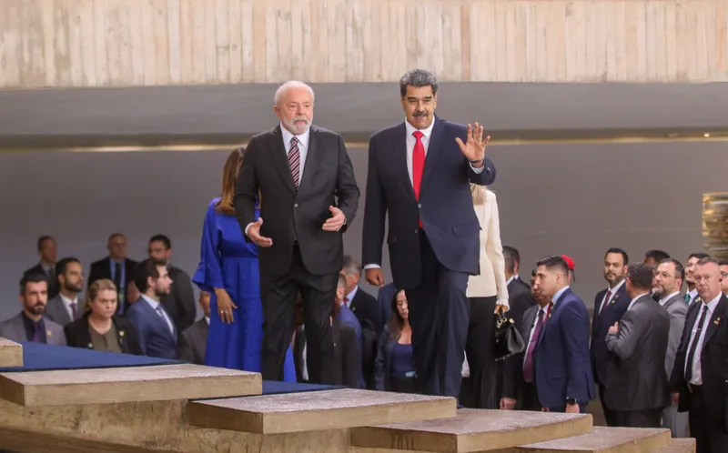 Brasília (DF)  29/05/2023  - O presidente da Venezuela, Nicolás Maduro, chega ao Palácio do Itamaraty para almoço com o presidente Lula .  Foto Antônio Cruz/EBC