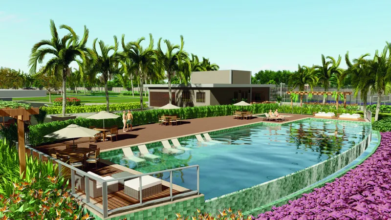 Além dos detalhes únicos, empreendimento conta com piscina com vista privilegiada