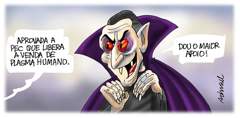 Imagem ilustrativa da imagem Charge de Adnael Silva - 06/10/2023