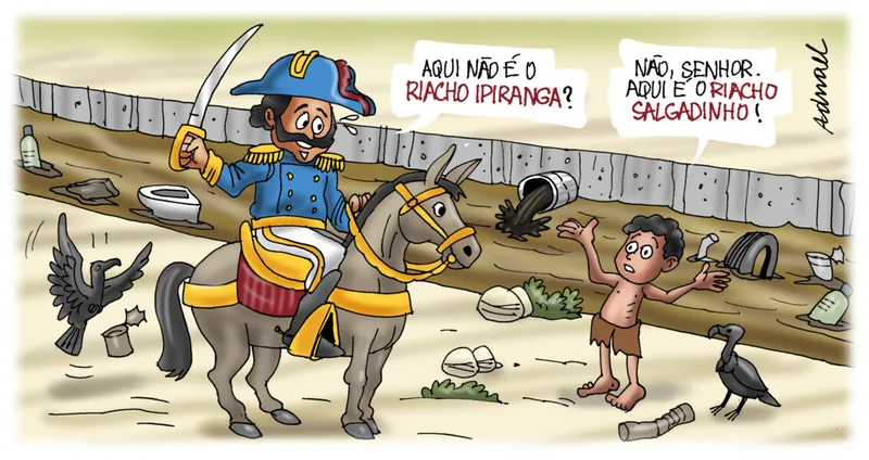 Imagem ilustrativa da imagem Charge de Adnael Silva - 07/09/2023
