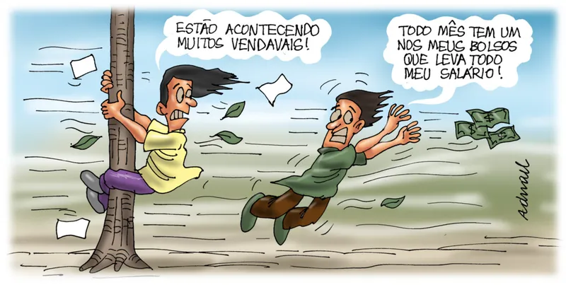Imagem ilustrativa da imagem Charge de Adnael Silva - 13/09/2023