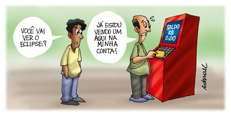 Imagem ilustrativa da imagem Charge de Adnael Silva - 14 e 15/10/2023