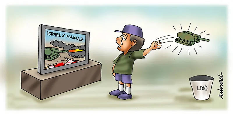 Imagem ilustrativa da imagem Charge de Adnael Silva - 17/10/2023