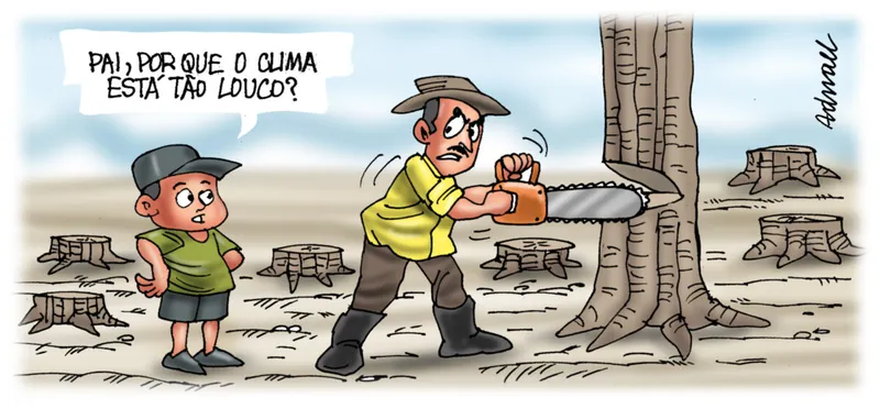 Imagem ilustrativa da imagem Charge de Adnael Silva - 28/09/2023