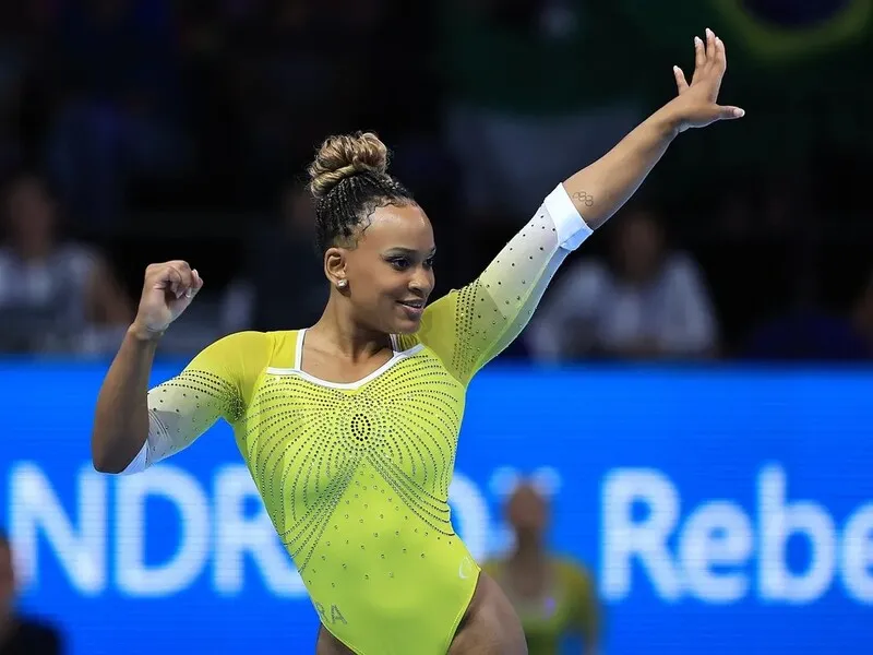 Rebeca Andrade é a principal esperança brasileira para conquistar medalhas em Santiago, no Chile