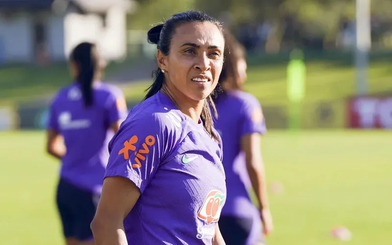 Marta elogiou o técnico Arthur Elias e "matou a saudade" de Cristiane na Seleção Brasileira feminina