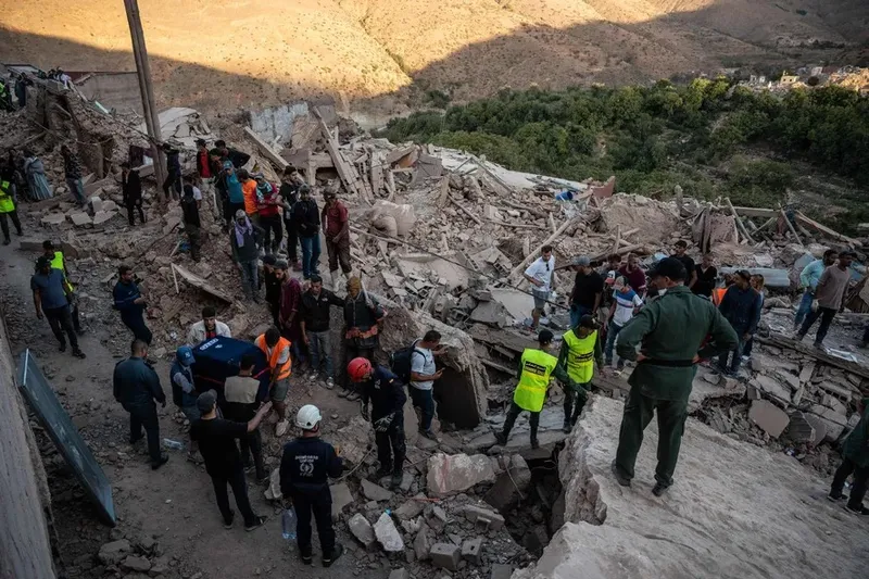 O tremor no Marrocos também deixou 2.562 feridos, segundo levantamento do Ministério do Interior
