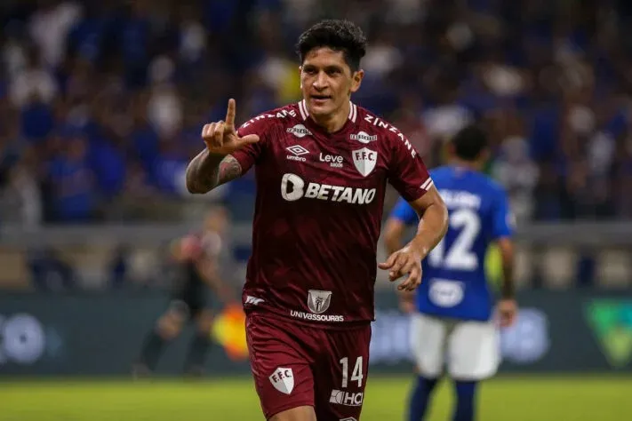 Germán Cano fez o gol da classificação do Fluminense, contra o Internacional-RS, para a final da Libertadores