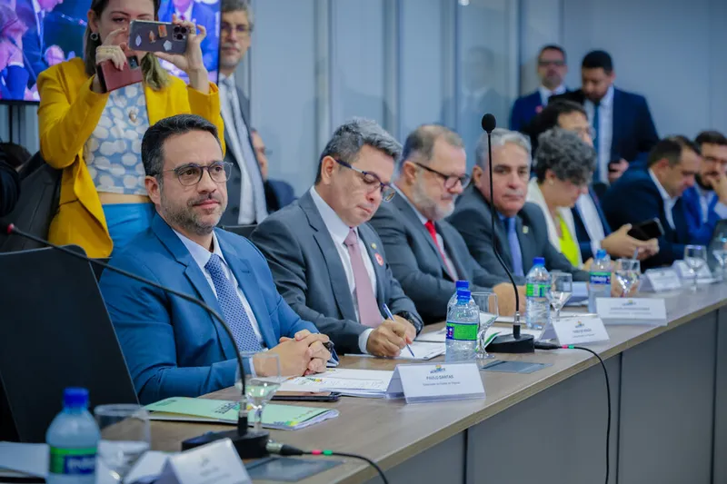 Governador Paulo Dantas participa da reuniao do Consorcio Nordeste com o Banco Mundial em Brasilia. 
Foto: Robson Cesco/ Agencia Alagoas
