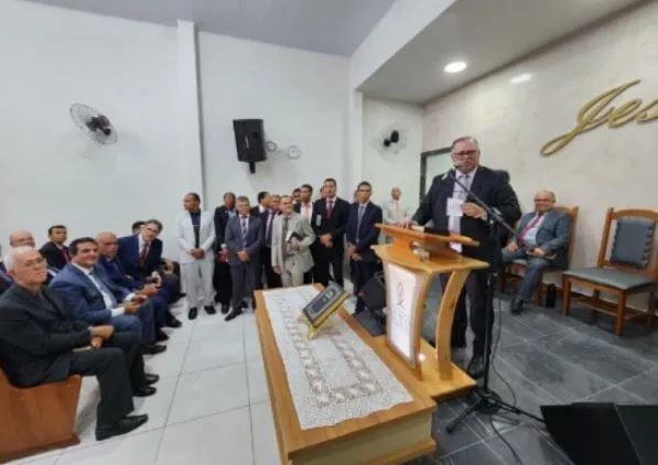 Pastor-presidente da AD em Alagoas, José Orisvaldo Nunes inaugurou, no sábado (4), o novo templo em Novo Jardim 2