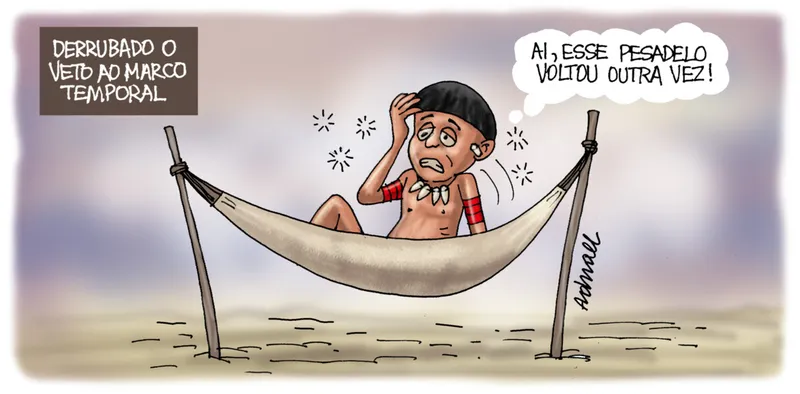 Imagem ilustrativa da imagem Charge de Adnael Silva - 16 e 17/12/2023