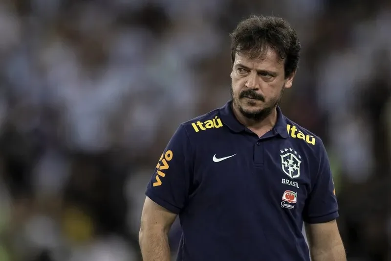 Técnico interino, Fernando Diniz não resistiu à pressão dos resultados ruins e foi desligado do seu cargo na Seleção