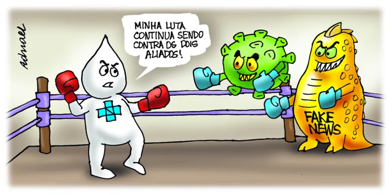 Imagem ilustrativa da imagem Charge de Adnael Silva - 13 e 14/01/2024