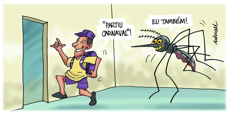 Imagem ilustrativa da imagem Charge de Adnael Silva - 10 e 11/02/2024