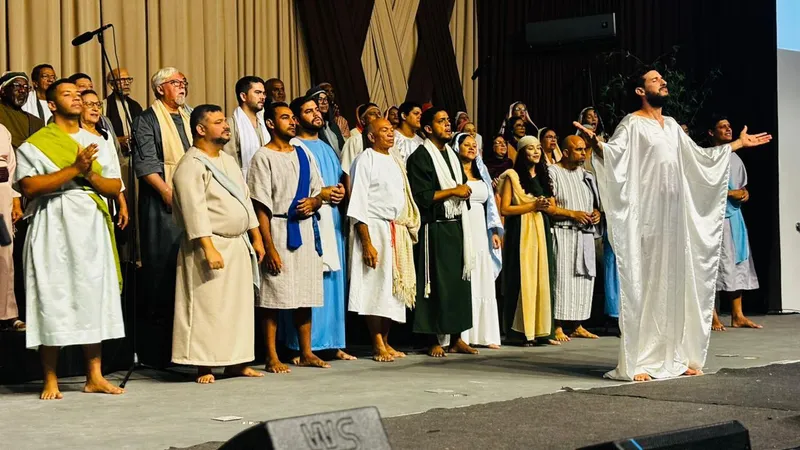 Apresentação contou um pouco da trajetória de Jesus
