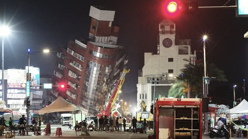 Imagem ilustrativa da imagem Terremoto em Taiwan deixa pelo menos 9 mortos e mais de mil feridos