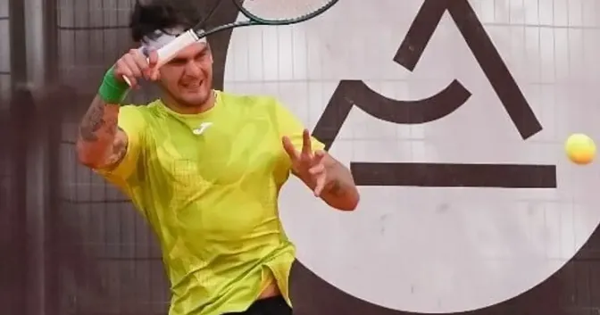 Thiago Wild em ação no ATP 250 de Lyon