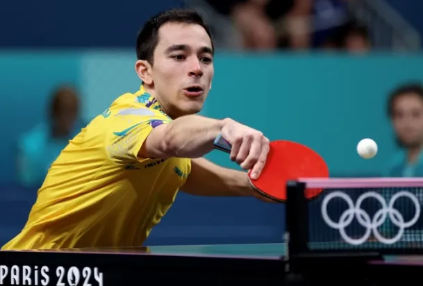 Hugo Calderano perde na disputa pela medalha de bronze