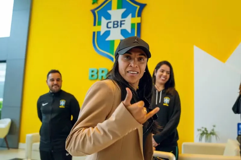 Alagoana Marta se apresentou à Seleção Brasileira feminina que irá disputar os Jogos Olímpicos de Paris